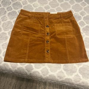 Mini skirt tan/orange/brown